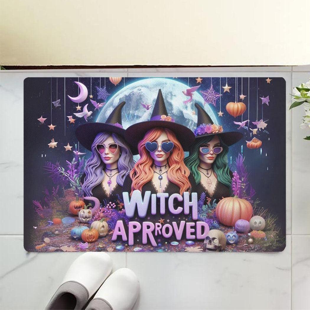 Witch Approved Halloween Doormat for Spooky Season-MoonChildWorld