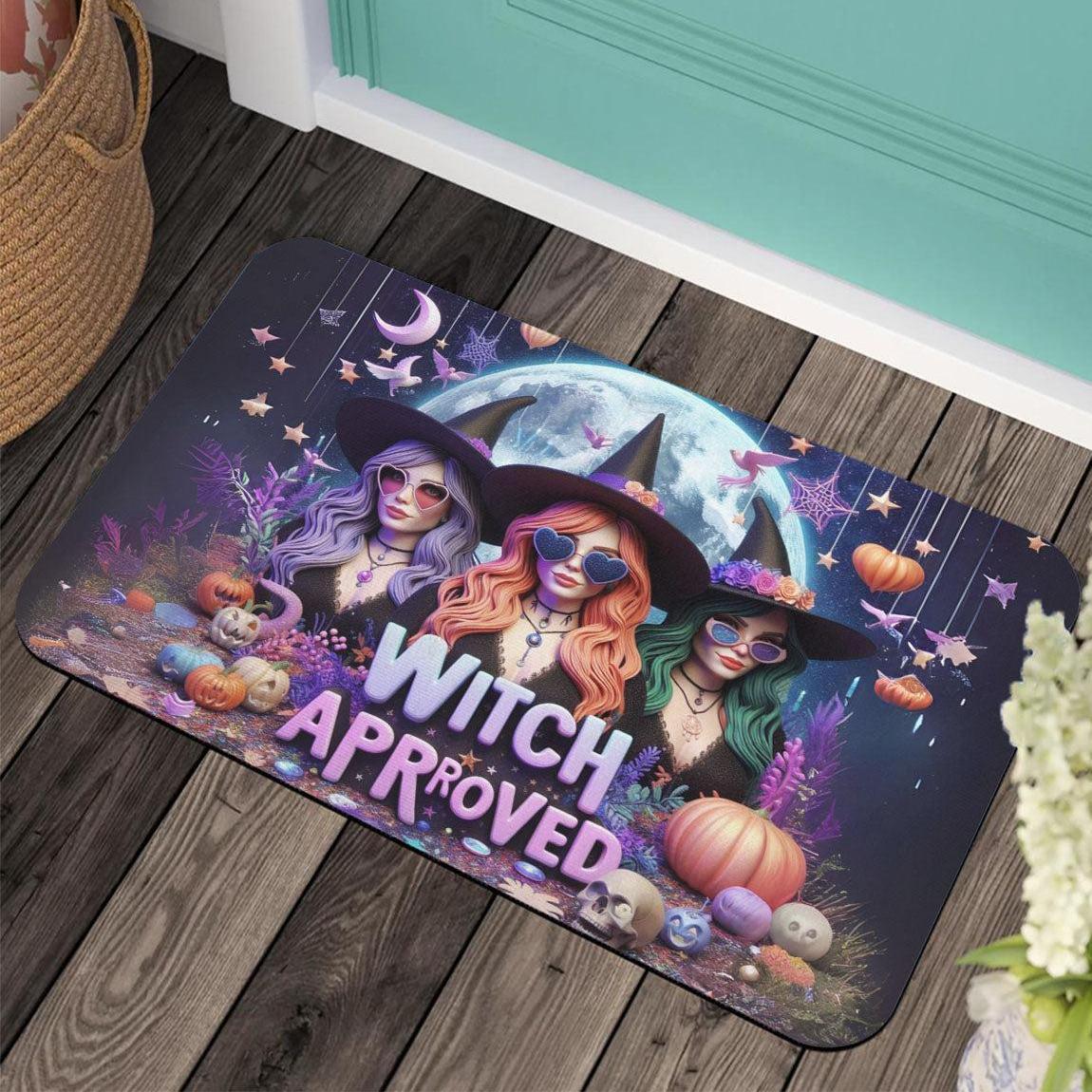 Witch Approved Halloween Doormat for Spooky Season-MoonChildWorld