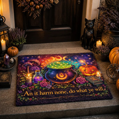 Witch Cauldron Halloween Doormat for Spooky Season_mockup_1.webp