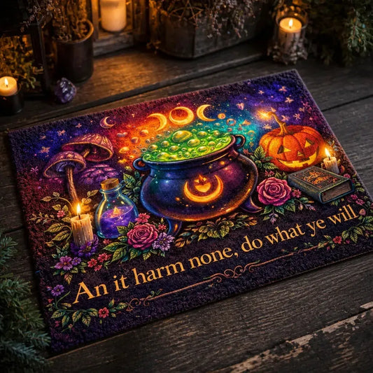 Witch Cauldron Halloween Doormat for Spooky Season_mockup_2.webp