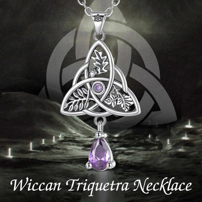 Witch Celtic Knot Necklace Triquetra Witchcraft Jewelry-MoonChildWorld