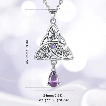 Witch Celtic Knot Necklace Triquetra Witchcraft Jewelry-MoonChildWorld