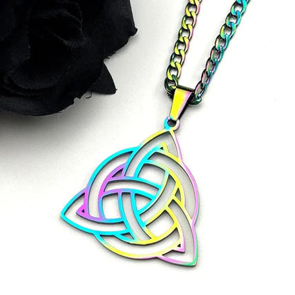 Witch Celtic Knot Triquetra Trinity Necklace Wicca Pagan Jewelry-MoonChildWorld