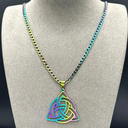 Witch Celtic Knot Triquetra Trinity Necklace Wicca Pagan Jewelry-MoonChildWorld