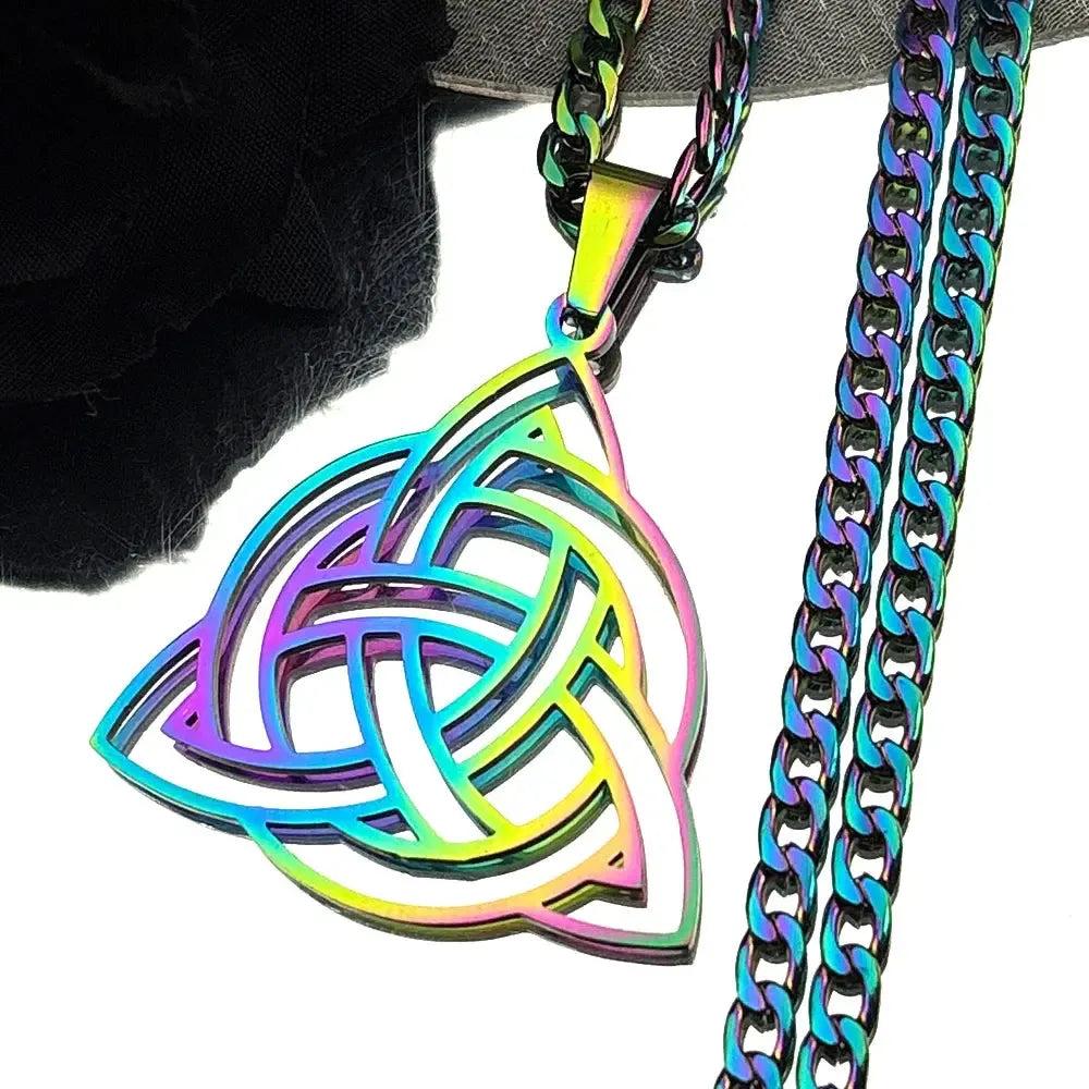 Witch Celtic Knot Triquetra Trinity Necklace Wicca Pagan Jewelry-MoonChildWorld