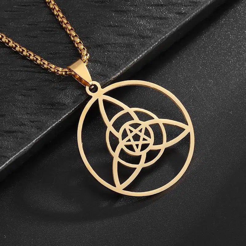 Witch Celtic Trinity Knot Necklace Triquetra Wicca Jewelry-MoonChildWorld