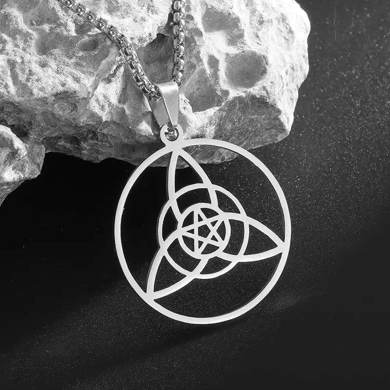 Witch Celtic Trinity Knot Necklace Triquetra Wicca Jewelry-MoonChildWorld
