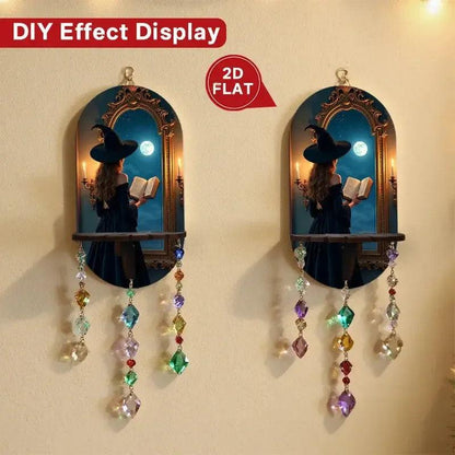 Witch Floating Shelves Halloween Decorative Wall Shelf Wicca Altar Decor-MoonChildWorld