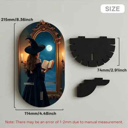 Witch Floating Shelves Halloween Decorative Wall Shelf Wicca Altar Decor-MoonChildWorld