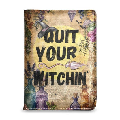 Witch Halloween Gothic Leather Notebook A5-MoonChildWorld