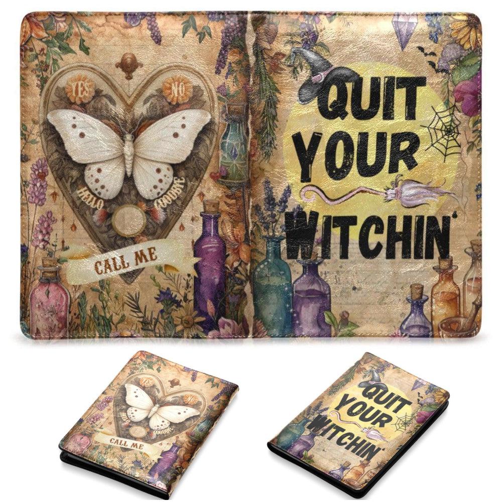 Witch Halloween Gothic Leather Notebook A5-MoonChildWorld