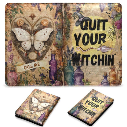 Witch Halloween Gothic Leather Notebook A5-MoonChildWorld