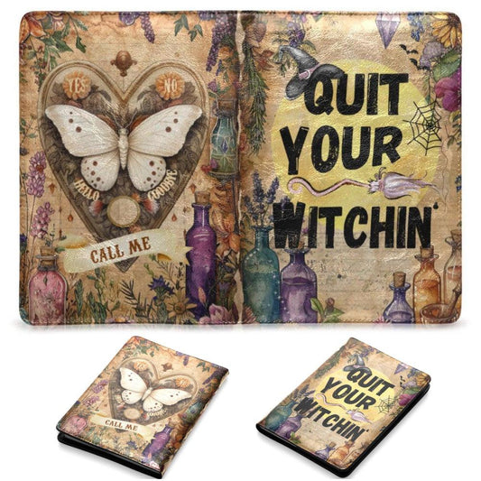 Witch Halloween Gothic Leather Notebook A5-MoonChildWorld