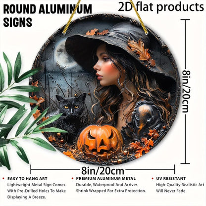 Witch Halloween Metal Sign Spooky Decor-MoonChildWorld