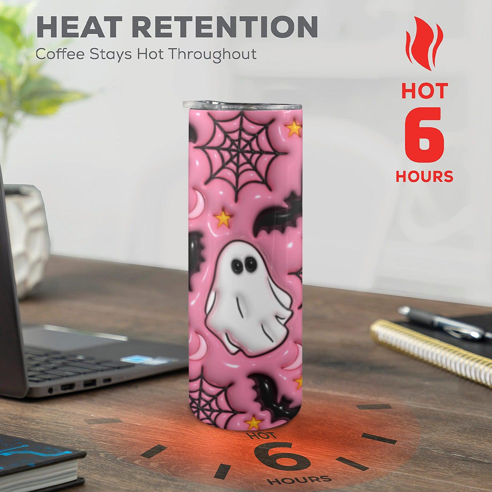 Witch Halloween Skinny Tumbler with Lid and Straw-MoonChildWorld