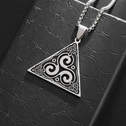 Witch Knot Necklace Spiral Celtic Knot Triskele Witchy Necklace-MoonChildWorld
