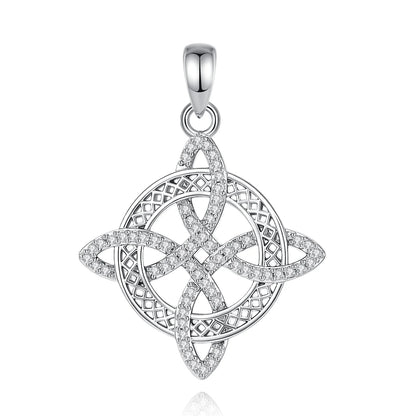 Size reference for the witch knot Celtic pendant necklace