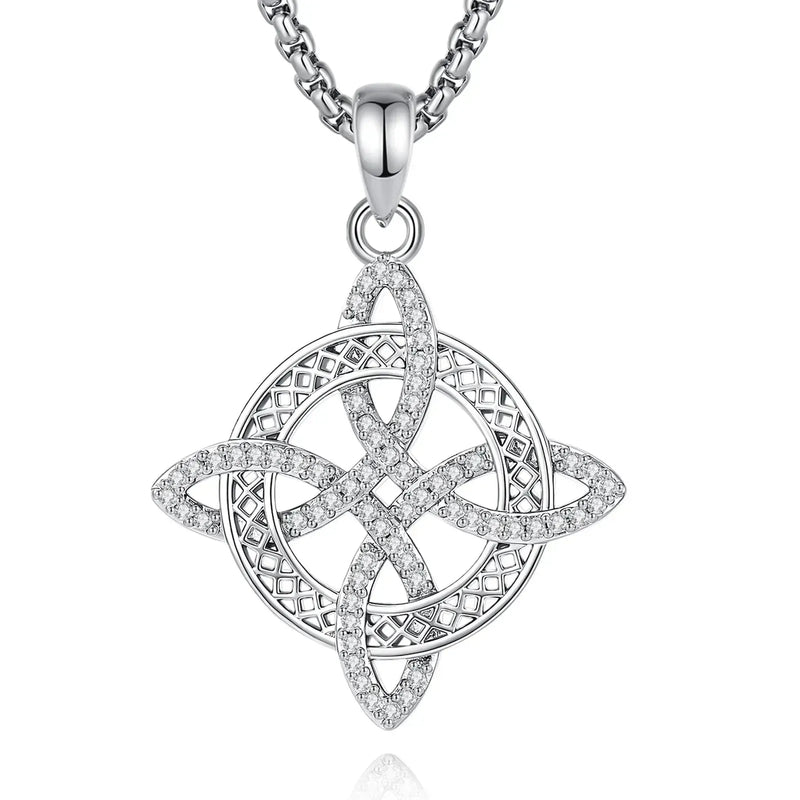 Witch Knot Necklace with Celtic Knot Pendant