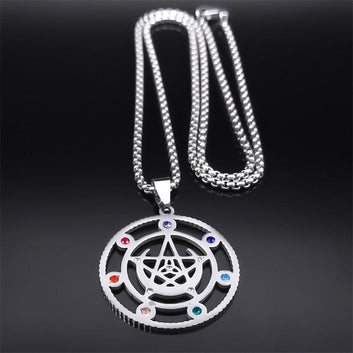 Witch Moon Pentacle Necklace