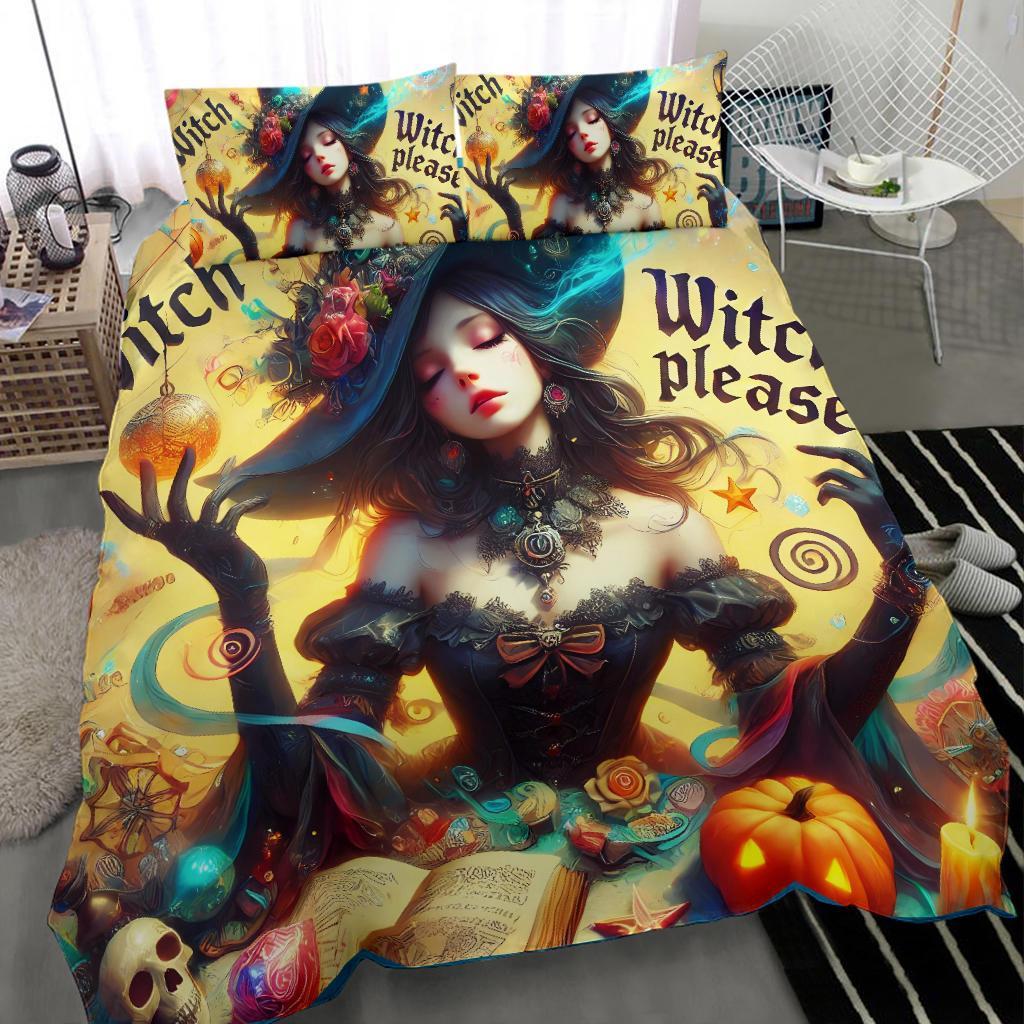 Witch Please Bedding Set Halloween Decor-MoonChildWorld