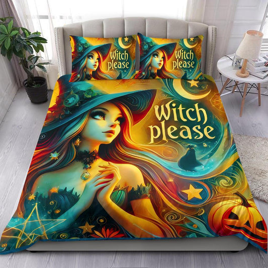 Witch Please Halloween Bedding Set-MoonChildWorld
