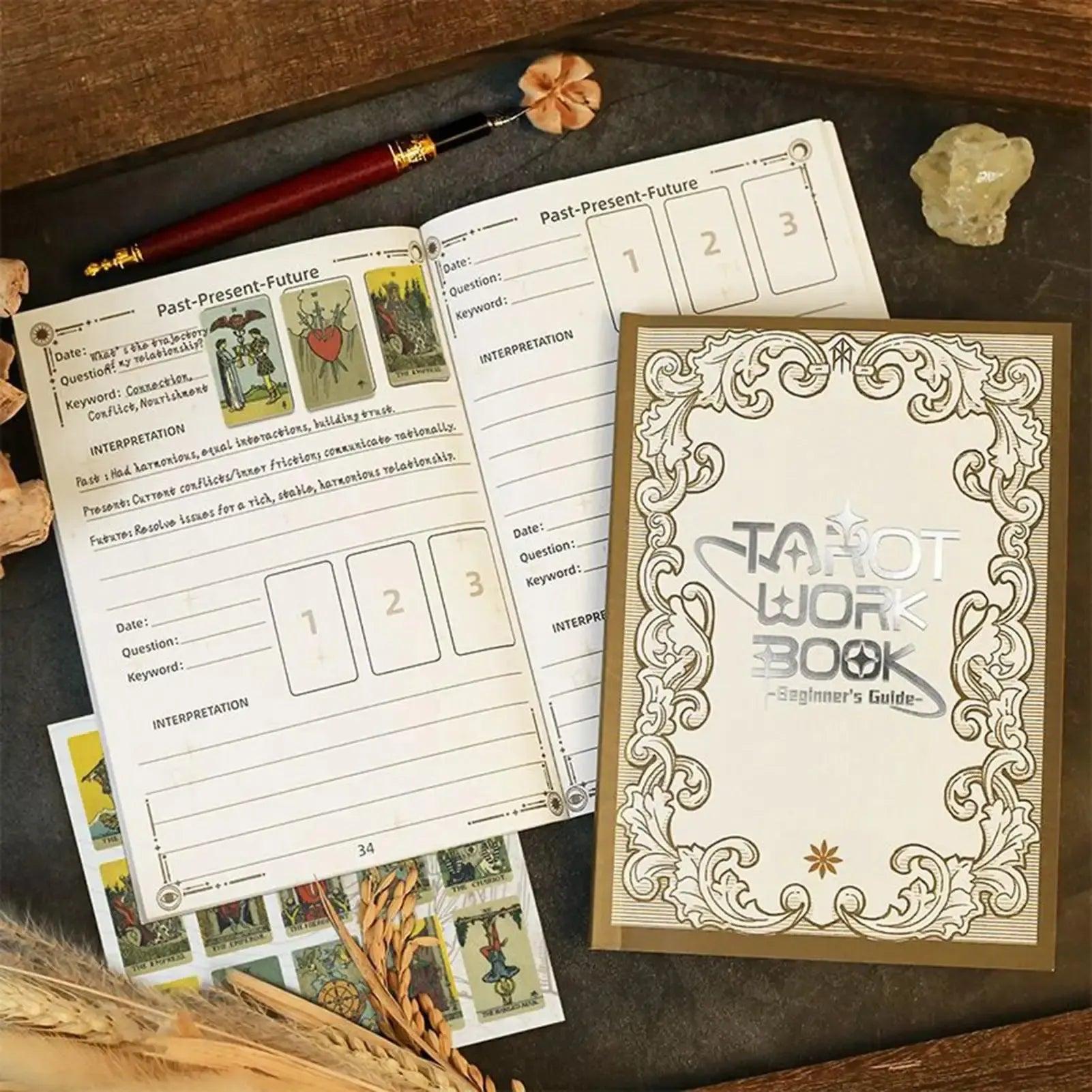 Witch Spells Book Tarot Work Journal NoteBook Spiritual Planner Guide for Beginner Magick Divination Wicca-MoonChildWorld