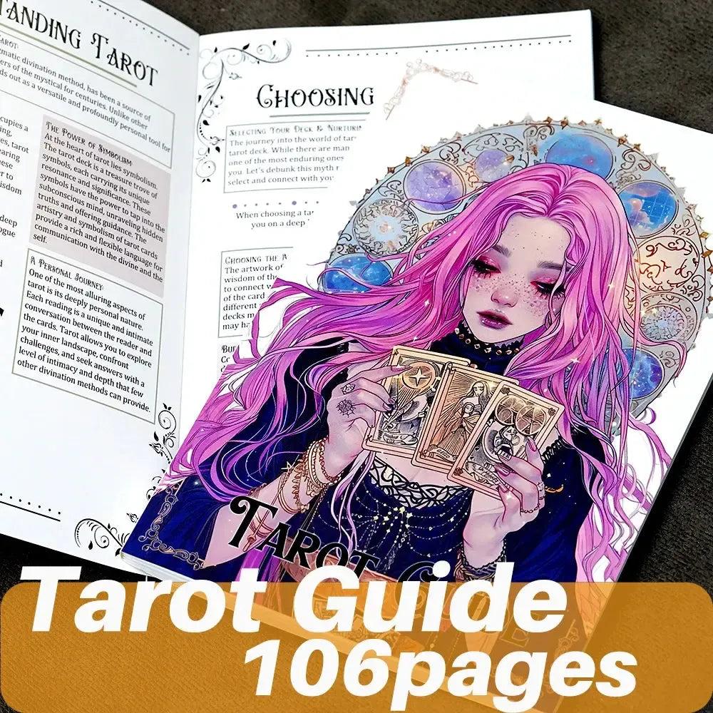 Witch Tarot Beginner's Guide 106 pages Card Meanings Reading Spreads Tarot Guidebook-MoonChildWorld