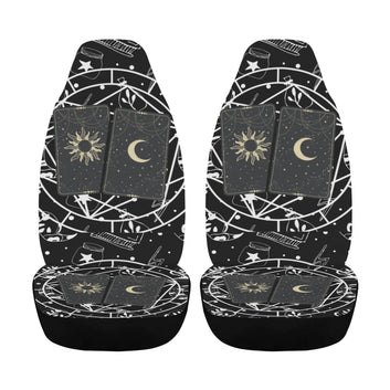 Witch Tarot Card Sun Moon Mystic Car Seat Cover-MoonChildWorld