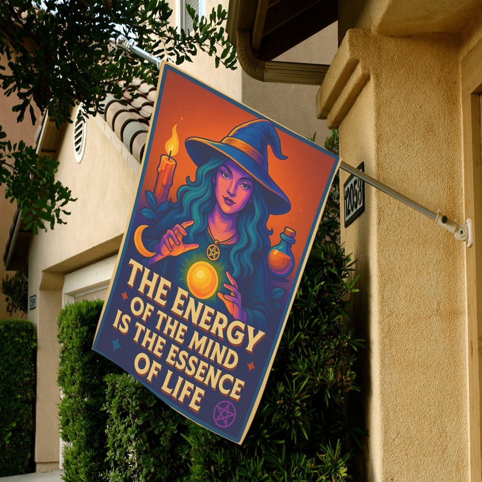 Witch of Light and Wisdom Garden Flag and House Flag for Wiccan Outdoor Decor-MoonChildWorld