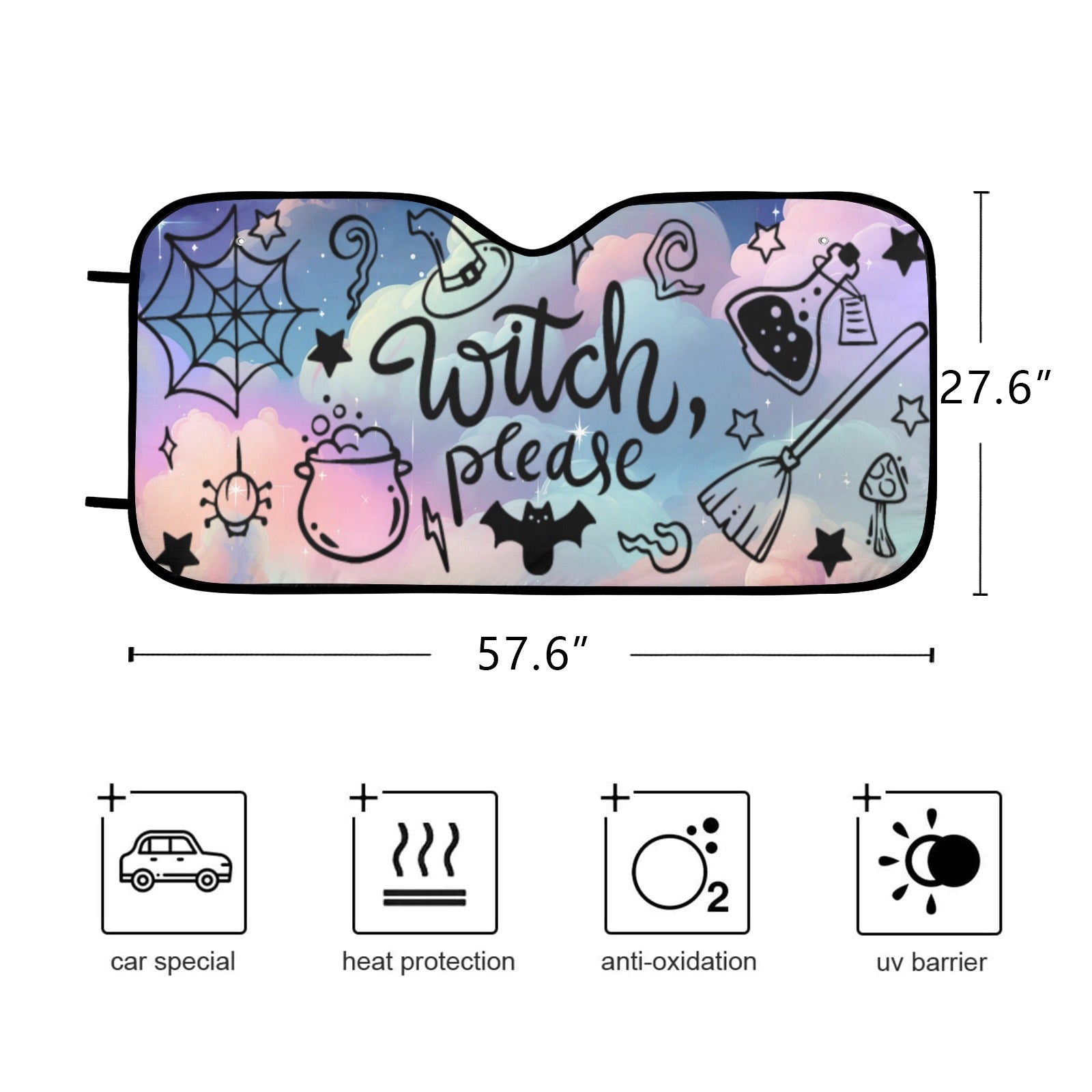 Witch please Car Sun Shade-MoonChildWorld