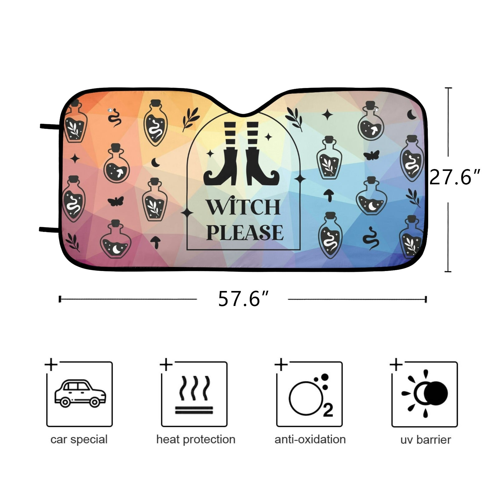 Witch please Car Sun Shade-MoonChildWorld