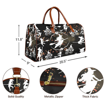 Witch please Halloween Travel Bag-MoonChildWorld