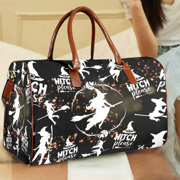 Witch please Halloween Travel Bag-MoonChildWorld