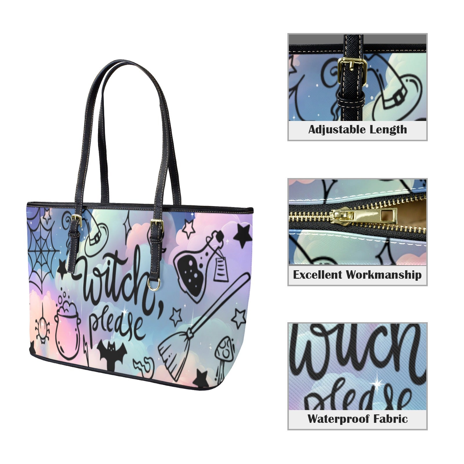 Witch please Magic Tote Bag-MoonChildWorld