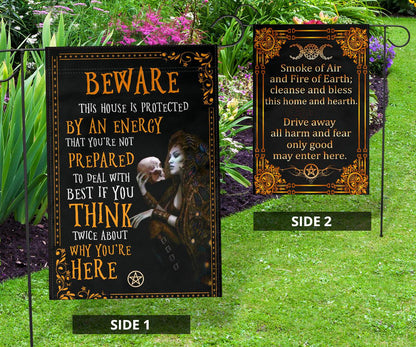 Witch spell witchcraft flag-MoonChildWorld