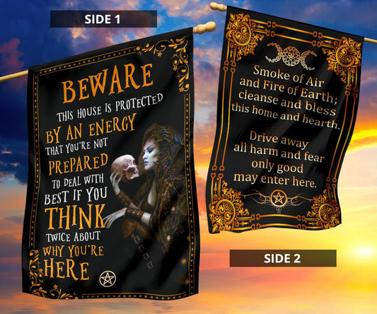 Witch spell witchcraft flag-MoonChildWorld