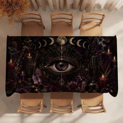 Witchcore tablecloth – gothic kitchen table decor