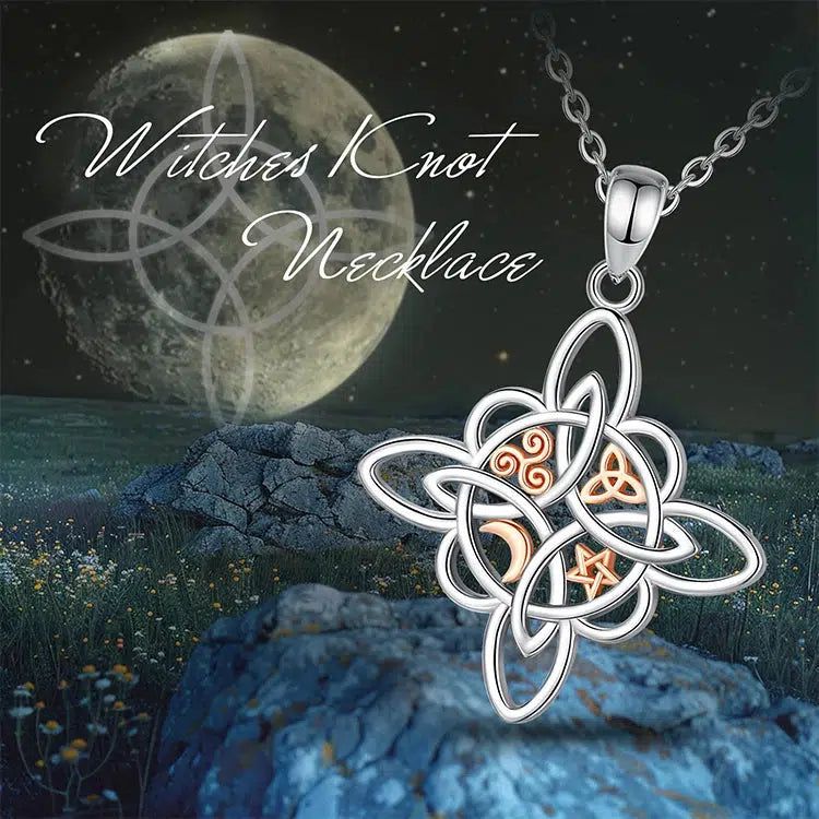 Witchcraft Celtic Knot Necklace Witch Jewelry-MoonChildWorld