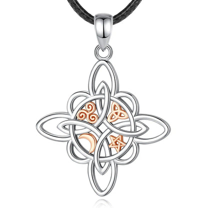 Witchcraft Celtic Knot Necklace Witch Jewelry-MoonChildWorld