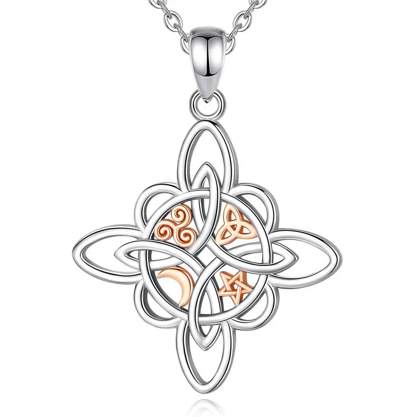 Witchcraft Celtic Knot Necklace Witch Jewelry-MoonChildWorld
