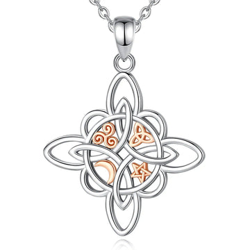 Witchcraft Celtic Knot Necklace Witch Jewelry-MoonChildWorld