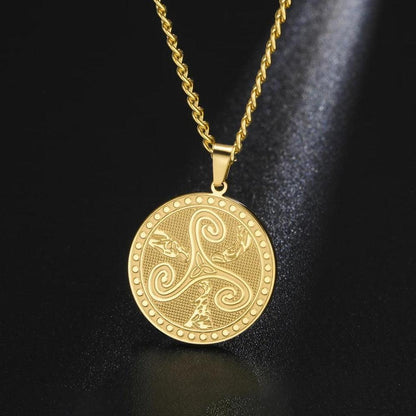 Witchcraft Celtic Knot Triskele Symbol Necklace Wicca Pagan Jewelry-MoonChildWorld