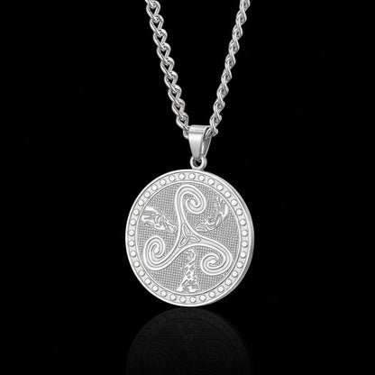 Witchcraft Celtic Knot Triskele Symbol Necklace Wicca Pagan Jewelry-MoonChildWorld