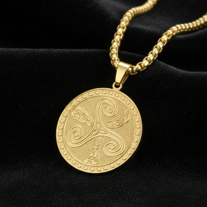 Witchcraft Celtic Knot Triskele Symbol Necklace Wicca Pagan Jewelry-MoonChildWorld