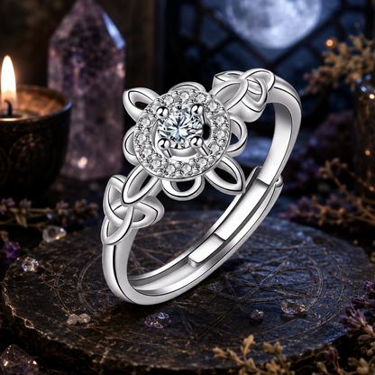 Witchcraft Celtic Knot Witch Ring Wicca Pagan Jewelry Protection Amulet-MoonChildWorld