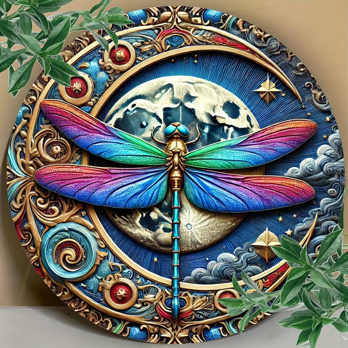 Witchcraft Celtic Pentacle Moon Metal Sign for Wicca Pagan Home Decor-MoonChildWorld