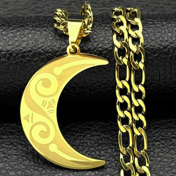 Witchcraft Crescent Moon Necklace Witchy Jewelry-MoonChildWorld