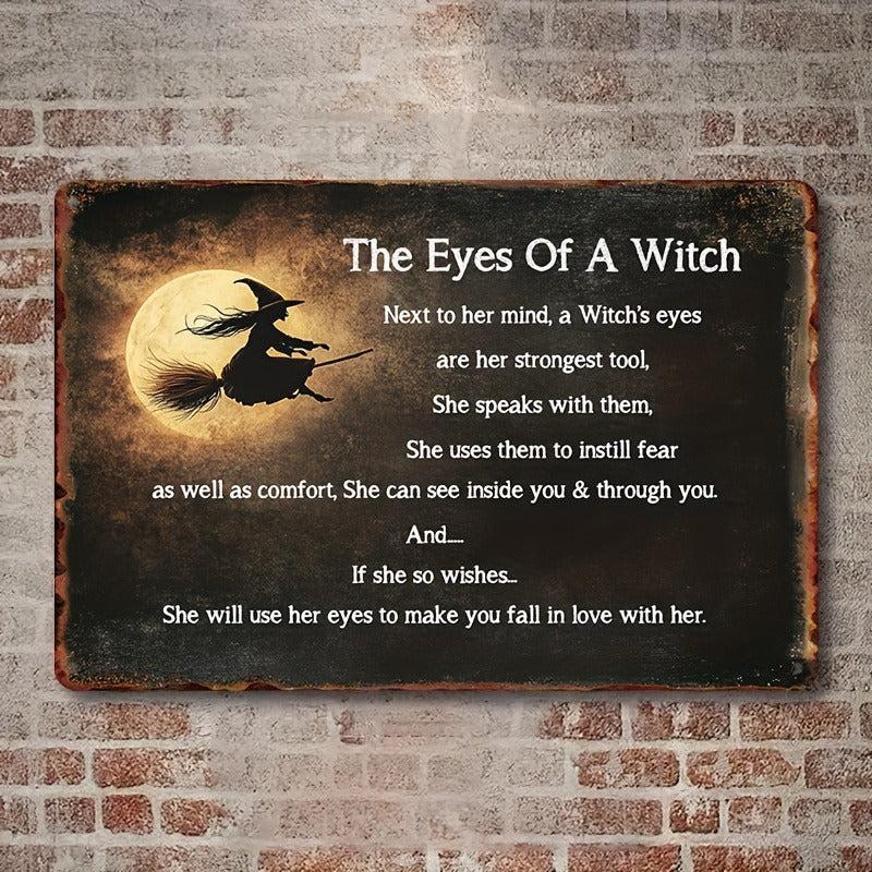 Witchcraft Wicca Metal Sign Witch Wall Decor Halloween Welcome Sign-MoonChildWorld