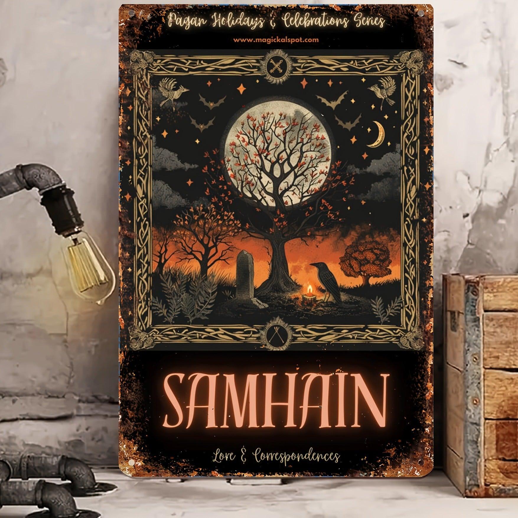 Witchcraft Wicca Metal Sign Witch Wall Decor Halloween Welcome Sign-MoonChildWorld