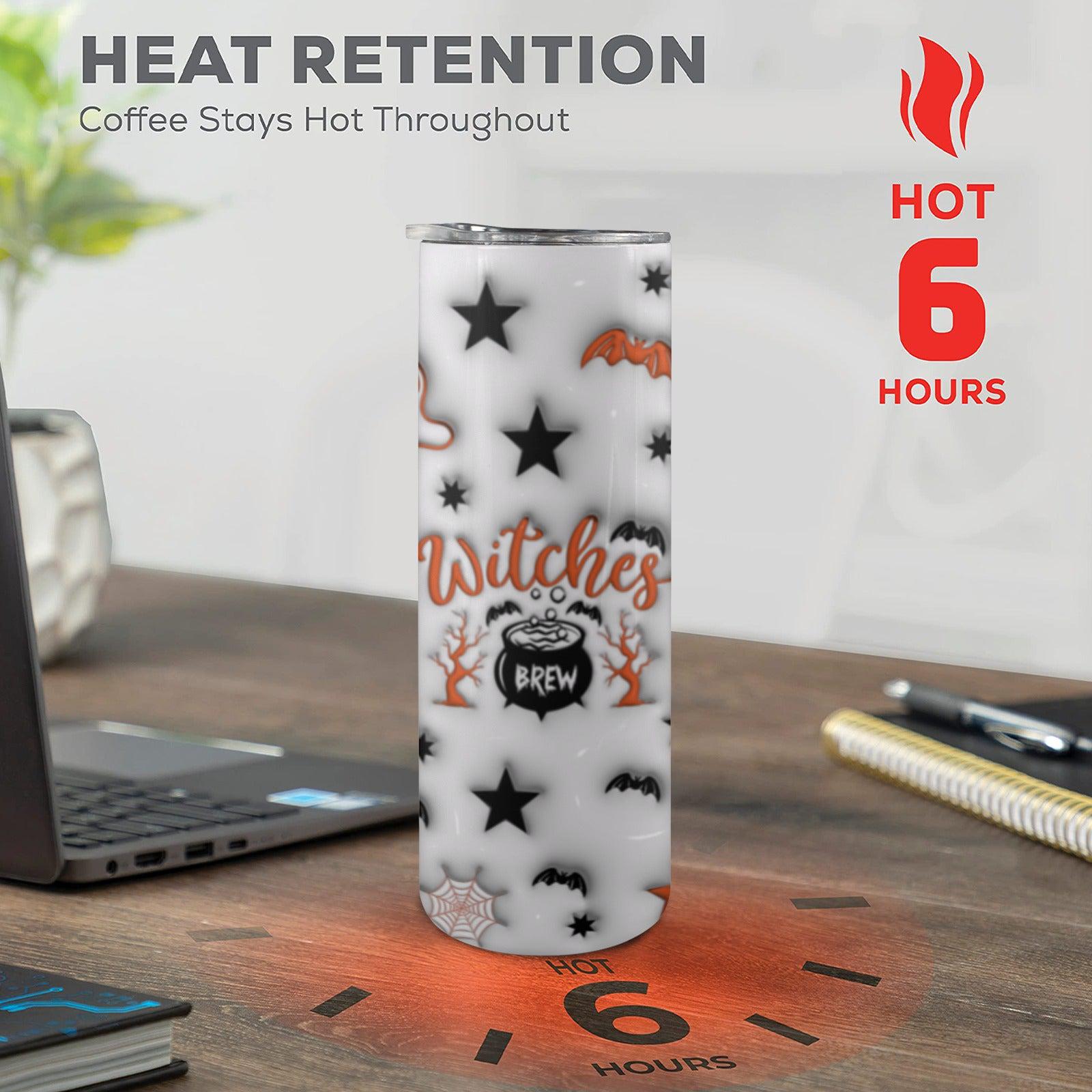 Witches Brew Skinny Tumbler with Lid and Straw-MoonChildWorld